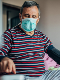 Coronavirus hombre con tapaboca