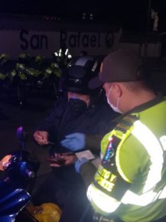 Policía adelanta controles por cuarentena