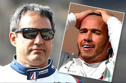 Juan Pablo Montoya y Lewis Hamilton