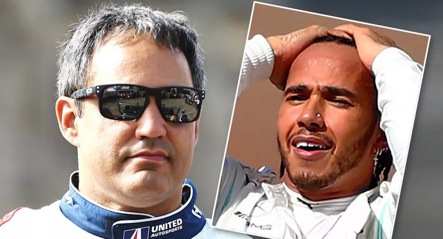 Juan Pablo Montoya y Lewis Hamilton