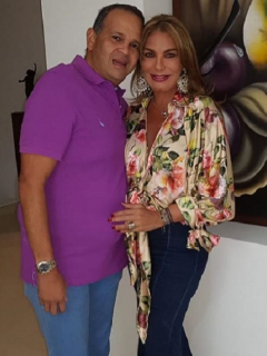 María Mónica Urbina, exreina, y su fallecido esposo Jose 'Ñeñe' Hernández, ganadero (Q.E.P.D.).