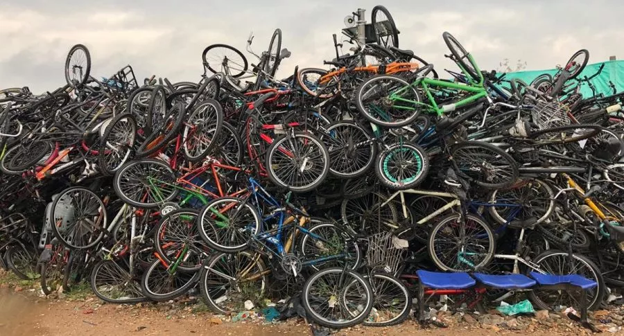 Bicicletas abandonadas en Bogotá,