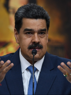 Hugo Carvajal, general (r), y Nicolás Maduro, presidente de Venezuela.