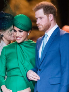 Donald Trump / Meghan Markle y el príncipe Harry