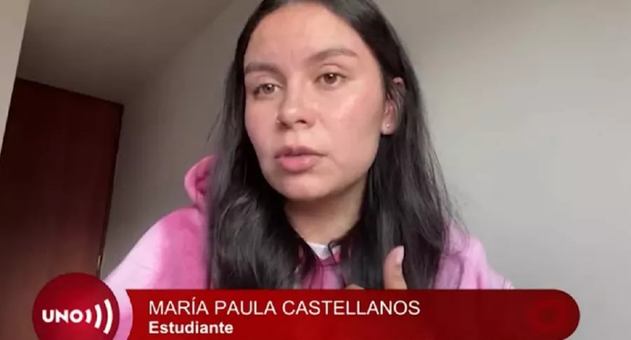 María Paula Castellanos, estudiante contagiada