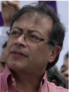 Claudia López y Gustavo Petro