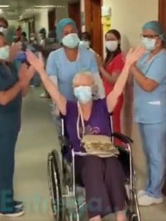 Mujer de 85 años que superó el coronavirus en Cartagena
