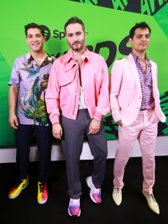 Julio Ramírez, Jesús Navarro y Bibi Marín, de Reik