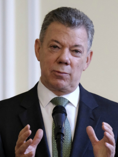 Juan Manuel Santos e Iván Duque