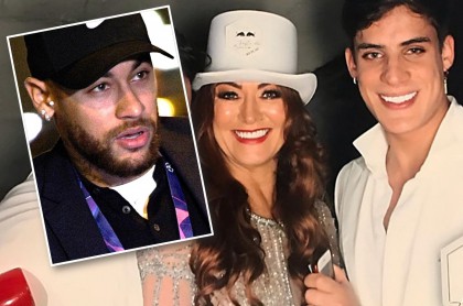 Neymar, Nadine Golcalves y Tiago Ramos