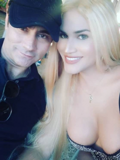 Mauro Urquijo, actor, y María Gabriela Ísler.