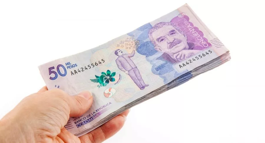 Billetes de 50 mil pesos. Imagen ilustrativa.