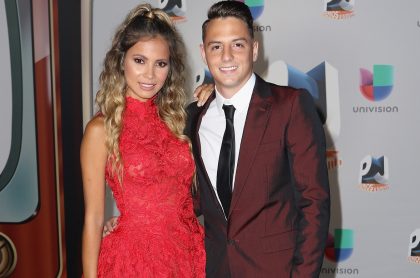 Karin Jiménez y su esposo Santiago Arias, futbolista.