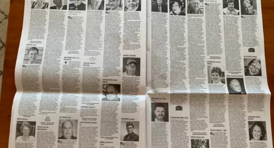 Obituarios del Boston Globe.