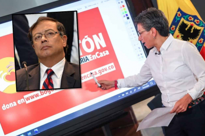 Gustavo Petro y Claudia López