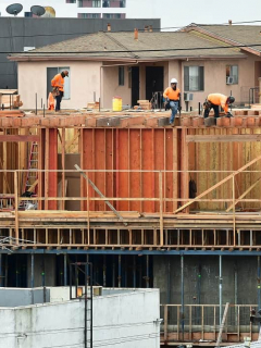 Trabajadores de construcción
