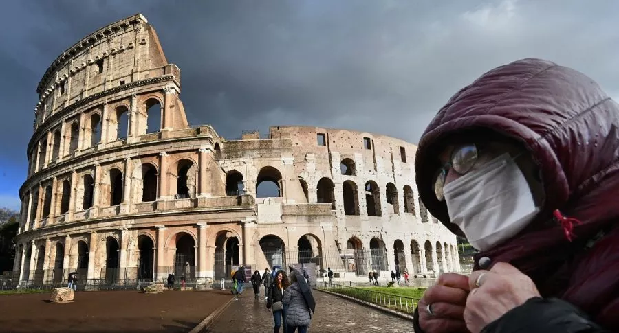 Roma, Italia, en medio de la pandemia del coronavirus