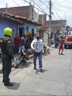 Barrio Divino Niño, donde explotó la granada