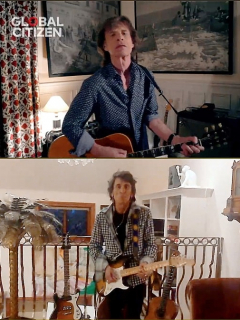Los rolling Stones en el concierto Global Citizen por el COVID-19