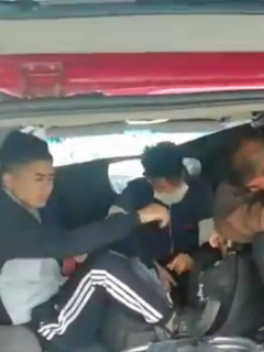 Venezolanos violando la cuarentena dentro de una carroza fúnebre
