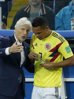 Carlos Bacca y José Pékerman
