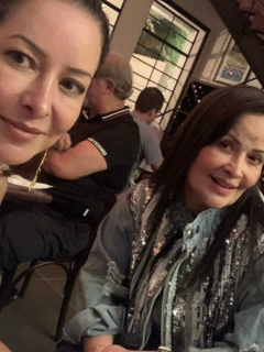Flavia Dos Santos y su mamá