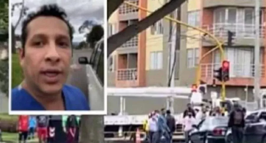 Iván Santos, médico agredido en Bogotá