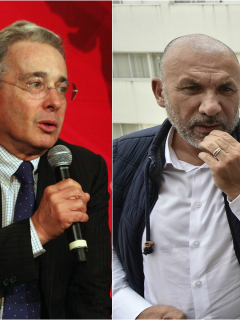 Álvaro Uribe Vélez y Roy Barreras