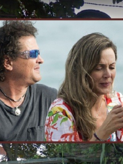 Carlos Vives, cantante, y Claudia Elena Vásquez, exreina.