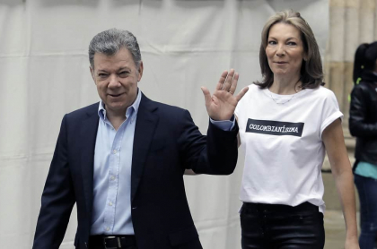Juan Manuel Santos, expresidente, y María Clemencia 'Tutina' de Santos, exprimera dama.