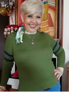 'La Gorda' Fabiola, humorista.
