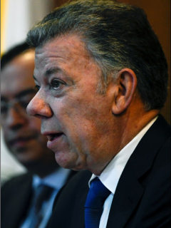 Roberto Prieto y Juan Manuel Santos