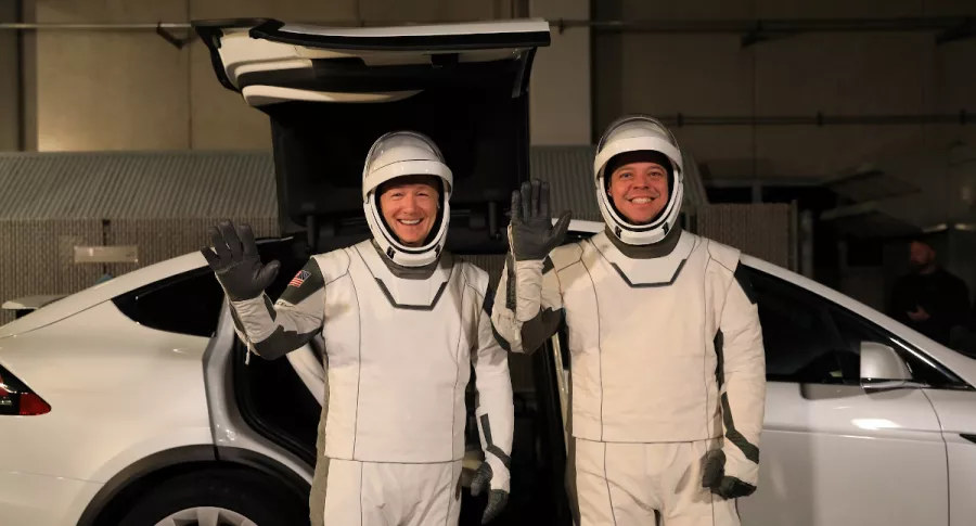 Astronautas de SpaceX que irán a estación espacial.