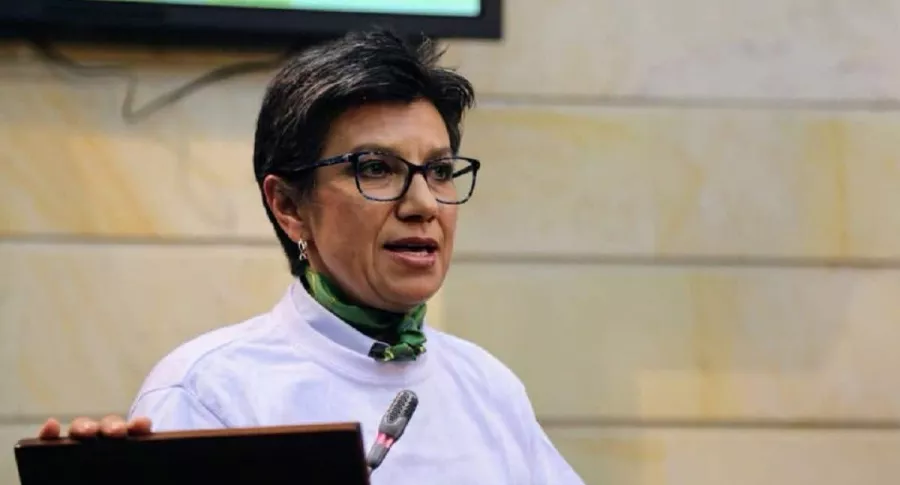 Claudia López en el Senado-de-la-República