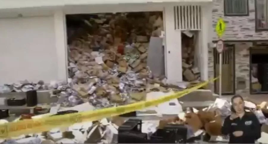 Supermercado que se desplomó en Ciudad Bolívar