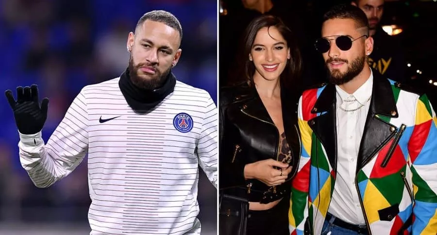 Neymar, futbolista; Natalia Barulich, DJ; y Maluma, cantante. (1)