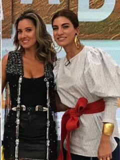 Andrea Serna, Carolina Cruz y Daniella Álvarez, presentadoras.
