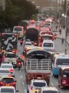 Trancón en Soacha