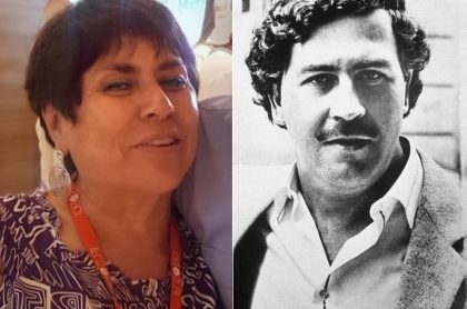 'La Negra candela', presentadora, y Pablo Escobar, narcotraficante.