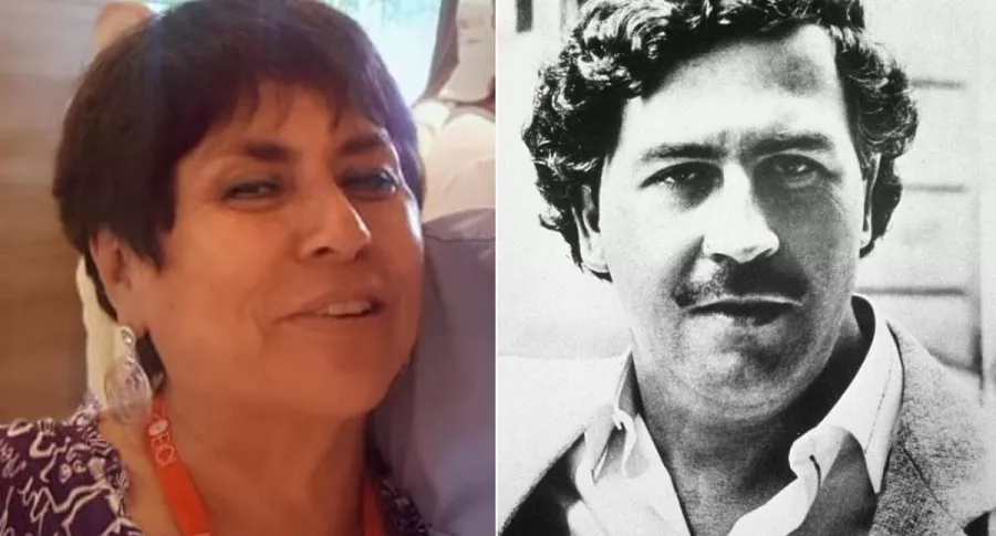 'La Negra candela', presentadora, y Pablo Escobar, narcotraficante.