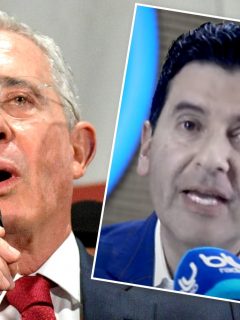 Álvaro Uribe y Néstor Morales