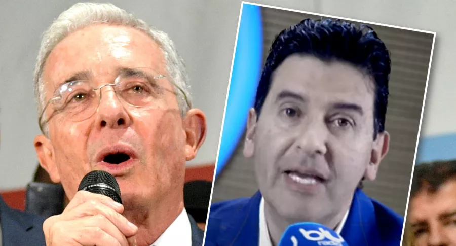 Álvaro Uribe y Néstor Morales