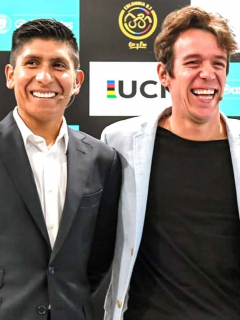 Nairo Quintana, Rigoberto Urán y Fernando Gaviria