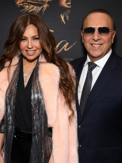 Thalía y Tommy Mottola