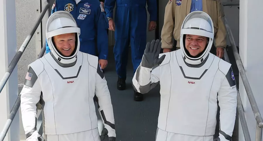 Astronauts Bob Behnken y Doug Hurley, tripulantes del SpaceX