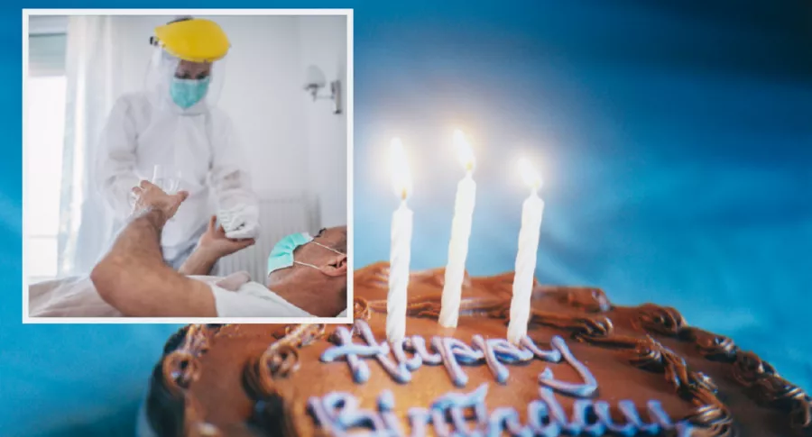 Paciente COVID-19 / Torta de cumpleaños