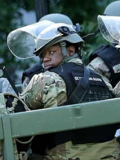 Guardia Nacional de Estados Unidos desplegada cerca de la Casa Blanca.