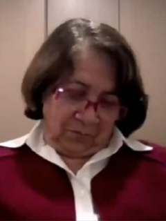 Aida Avella, en sesión virtual del Senado