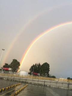 Doble arcoíris en Bogotá