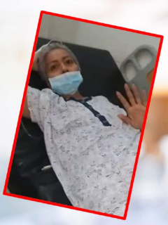 Mujer enferma de cáncer.